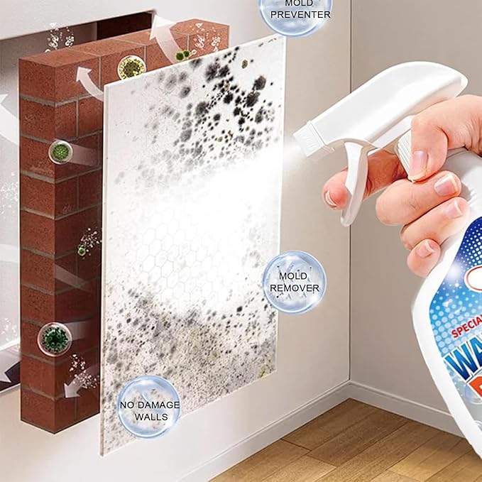 News - Fast Acting Anti-Wall Cleaner Spray – Powerful Wall Remover Spray, Multi-Surface Stain Cleaner for Painted Walls, Kitchen, Bathroom & Tile, Gentle Formula, Long-Lasting Protection (1PCS)