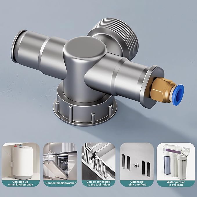 Single Sink Kitchen Sink Drain Kit Space Saving Flexible Drain Pipe Flexible P-Trap Drain Strainer with 3-1/2 Inch Sink Drain Assembly Kit 304 Stainless Steel
