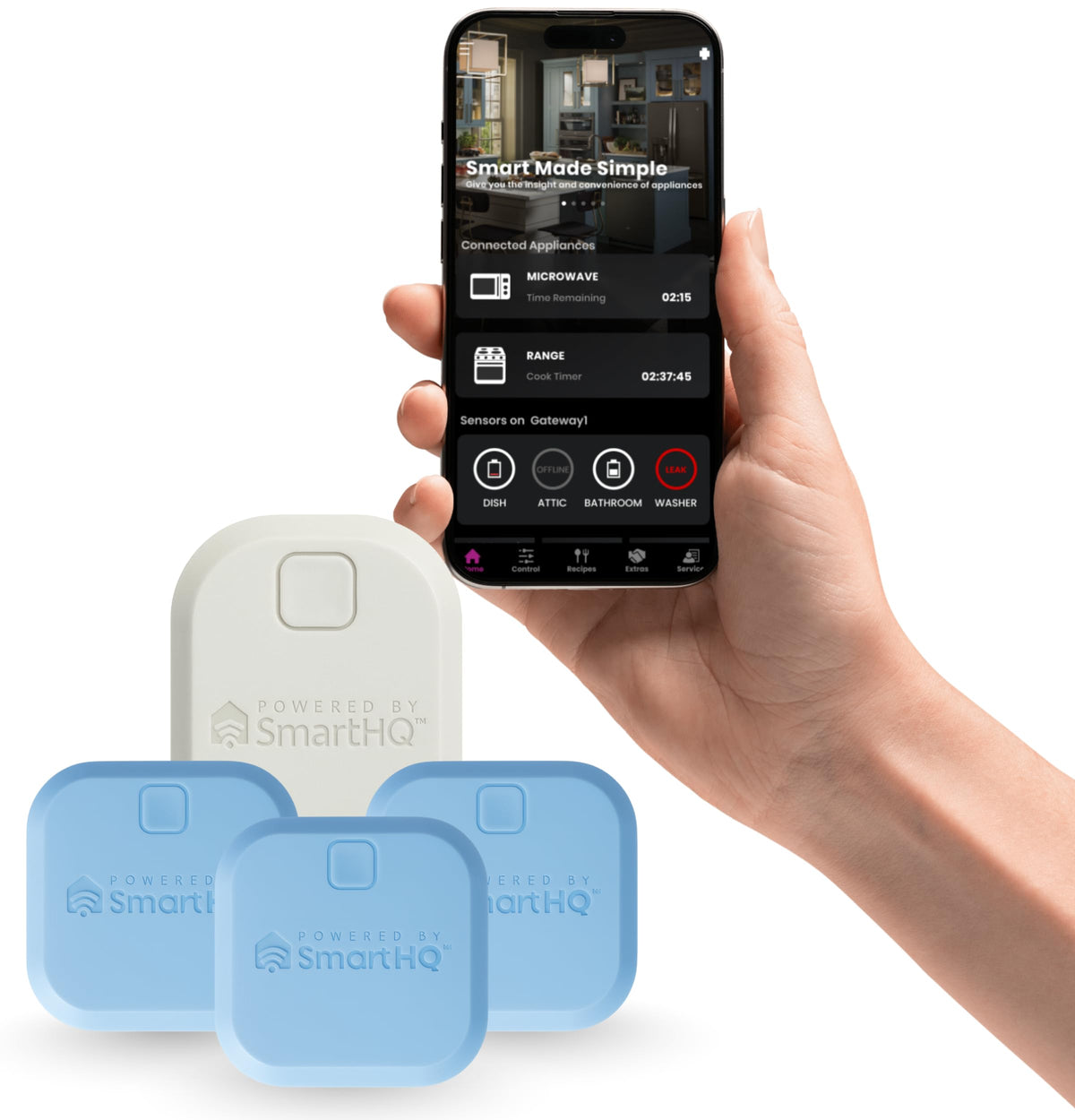 SmartHQ™ WiFi Water Leak Detector, Personal Security Water Leak - Image 1