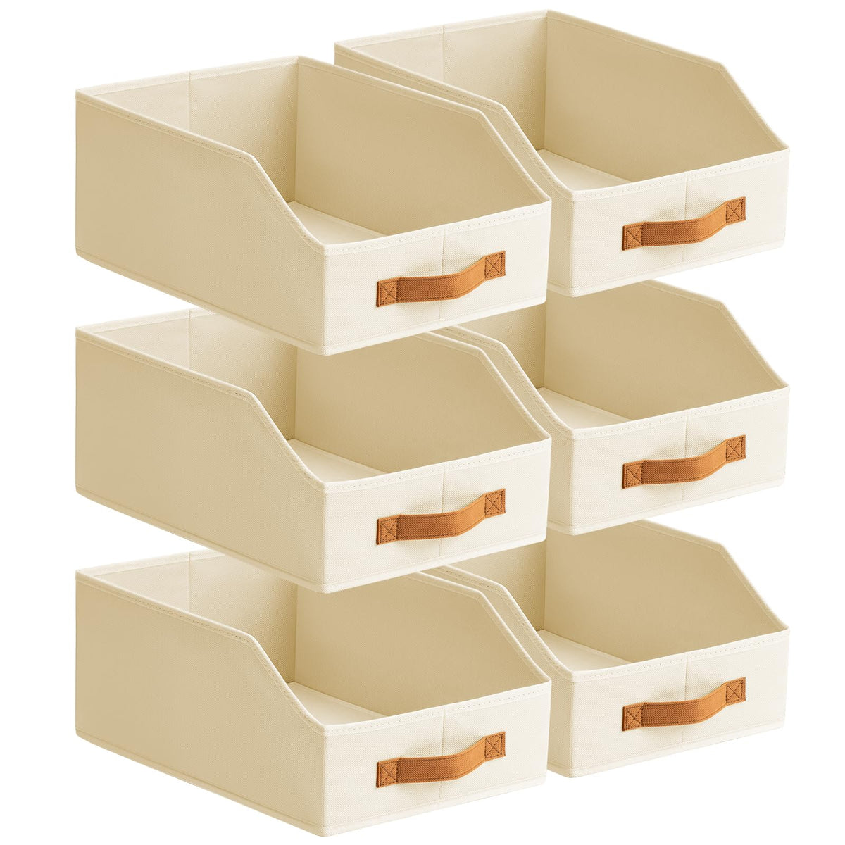 Homsorout Fabric Storage Bins for Organizing - 6 Pack - Image 1