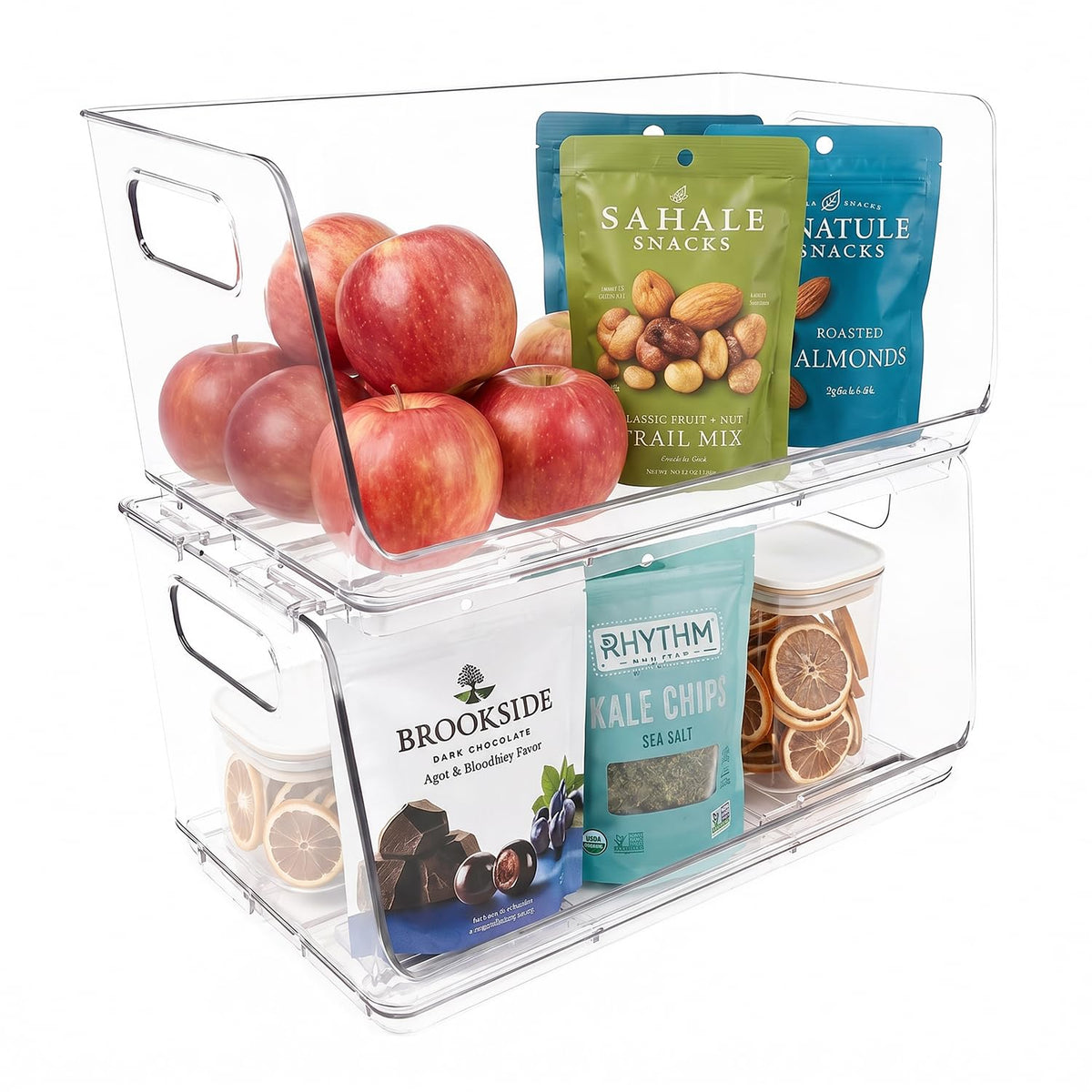ClearSpace Stackable Storage Bins, Front Pantry Organizer - Image 1