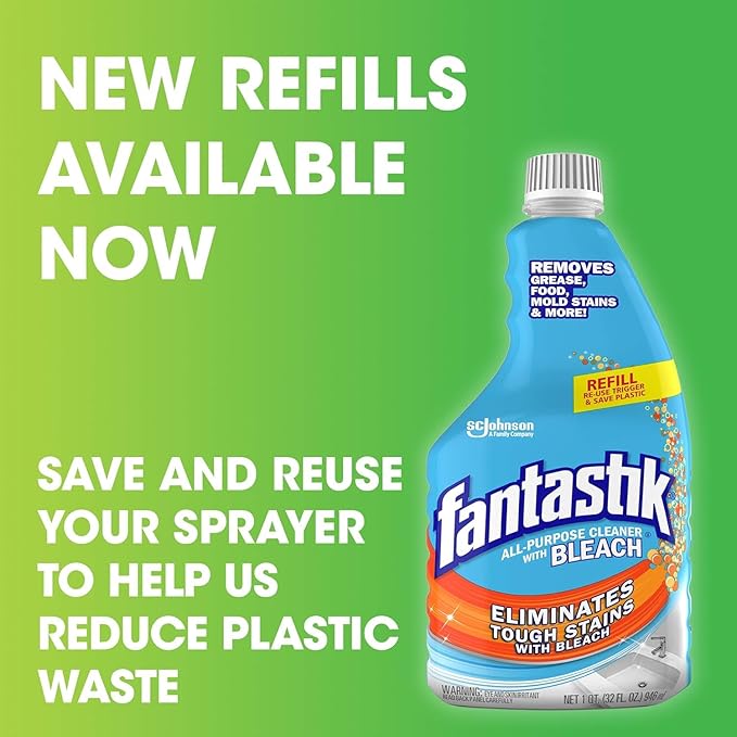 Fantastic Bleach Cleaner, 32 Ounce (Pack of 2)