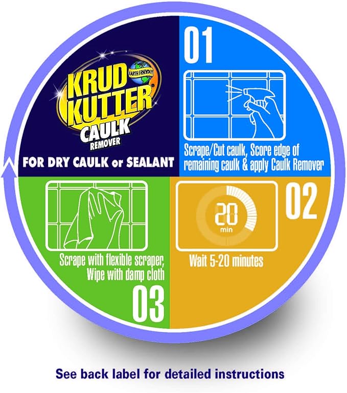 Krud Kutter 336250 Caulk Remover Spray, 24 Fl Oz