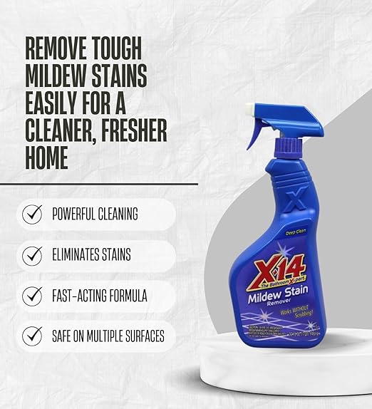 3x Malco X-14 Stain Remover 1 qt Bundle with Cleaning Gloves for Bathroom, Kitchen, and Hard Surface Stain Removal – Gift Set (4 Items)