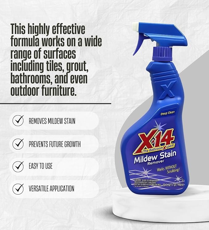3x x14 Professional Instant Stain Remover Bundle with Microfiber Towel – No-Scrub Formula for Removing Stains on Hard Surfaces, Tile, Grout, and Vinyl – Gift Set (4 Items)