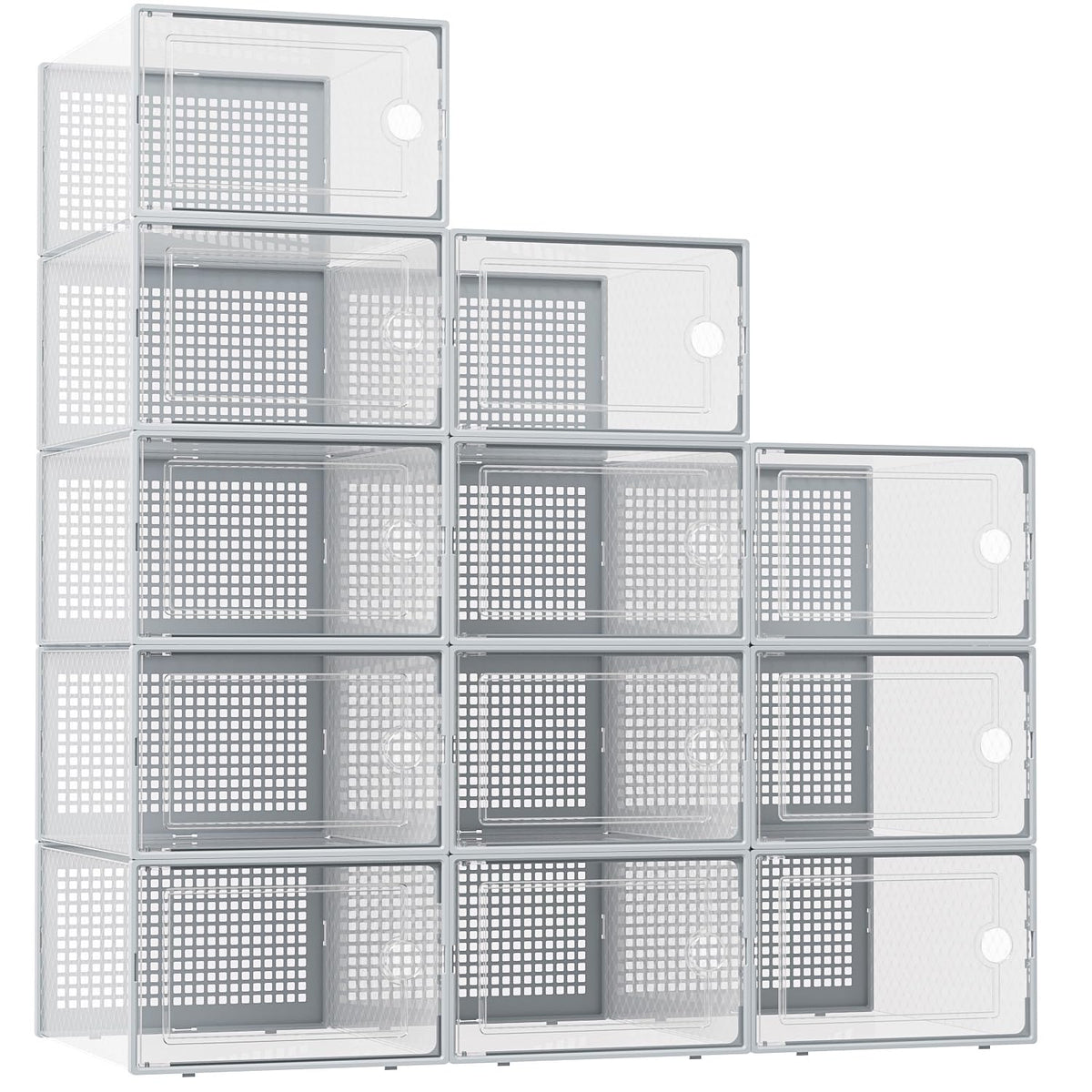 Kuject XX-Large Shoe Storage Boxes 12 Pack, Clear St | All Products - Image 1