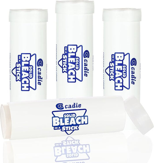 Solid Bleach In A Stick,Spill Proof,Accident Free & Unscented,Removes Stains & Brightens Colors,(Pack 4)