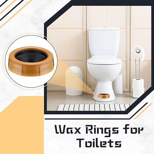 Marsui 8 Pack Toilet Wax Ring Thick Toilet Bowl Wax Ring Gasket Seal for 3-inch/4-inch Waste Line-Gas, Odor and Watertight Seal (Extra Thick)