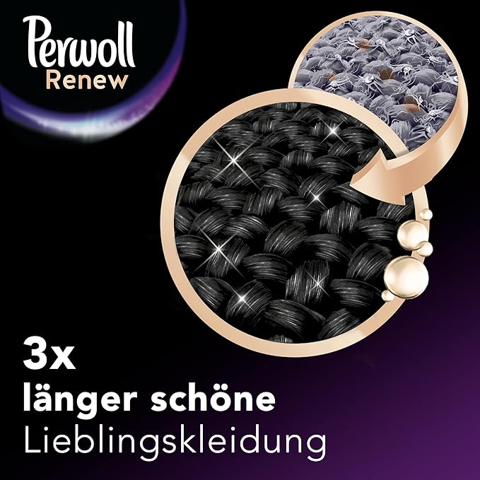 Perwoll Renew Liquid Detergent - For Black And Darks - 24 Loads (1.4L)