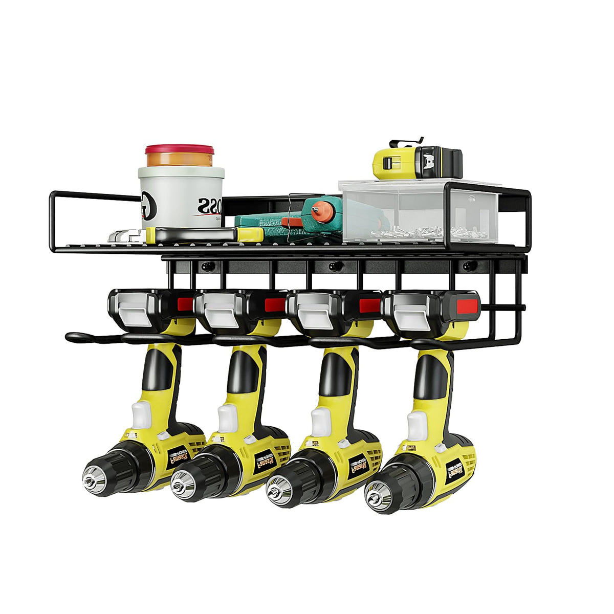 Power Tool Organizer Heavy Duty Wall Mount Drill Tools Holder - Image 1