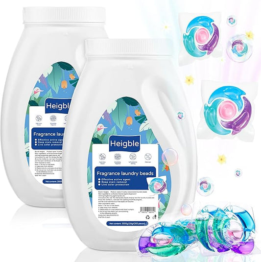 400 Count Laundry Detergent Pods Bulk 4 in 1 Washing Machine Detergent Pods Ultra Concentrated Tackles Tough Odors, Fruity Aroma