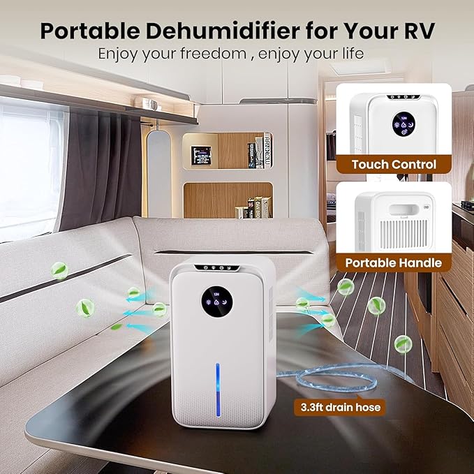 Dehumidifiers(88OZ) for Home Small Dehumidifier With Drain Hose Timer (8-12-24H) Ultra-Quiet with Sleep Mode Auto Shut Off for Bedroom Bathroom Basement Kitchen RV Closet（850.0Sq.ft)