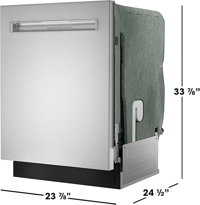 Sharp SDW6888JS 42 dBA Stainless Fully Integrated Built-in Smart Dishwasher