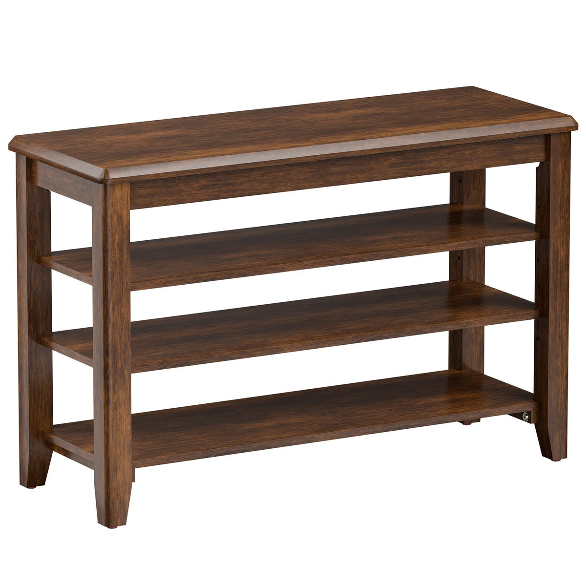 Shoe Rack Bench for Entryway, 3 Tier Adjustable Shelves - Image 1