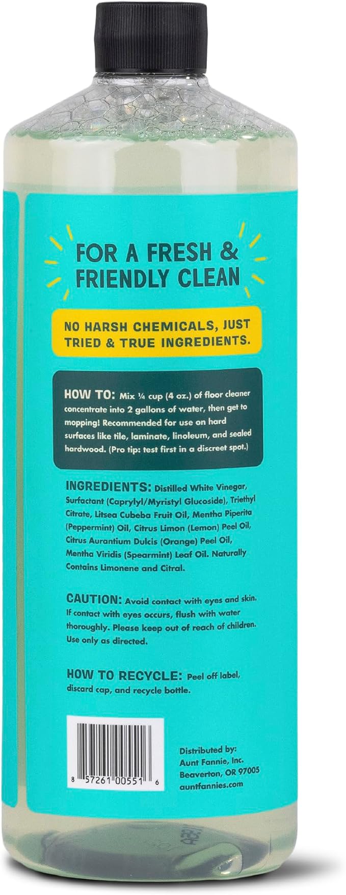 Aunt Fannie's Bundle: Floor Cleaner Vinegar Wash (Bright Lemon) + Vinegar Cleaning Wipes (Bright Lemon)