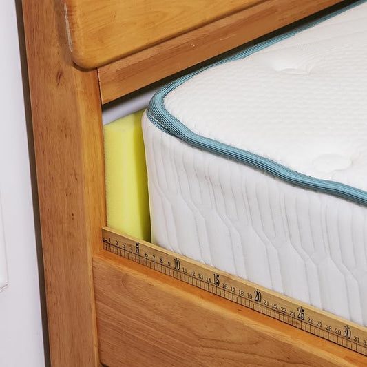 Bed Gap Filler, High Density Foam Mattress Extender for Headboard/Wall Gaps,2-Meter Extra Long Cut-to-Fit Yellow Foam Sponge Strip (78''x6''x2'')