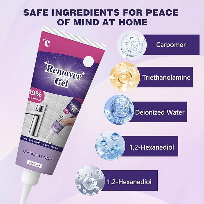 2Pcs Cleaning Remover Gel,Powerful Household Cleaning Gel,Suitable For Bathroom And Kitchen Tile Gaps,Multi-Surface Remover Gel