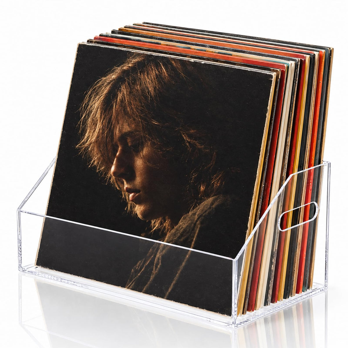 ZOOFOX Clear Acrylic Vinyl Record Storage Box | Home Organization - Image 1