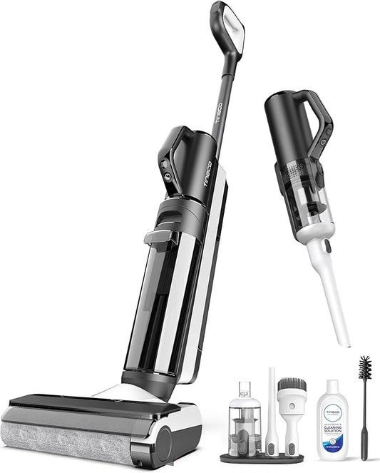 Tineco Smart Wet Dry Vacuum Cleaners, Floor Cleaner Mop 2-in-1 Cordless Vacuum for Multi-Surface, Lightweight and Handheld, Floor ONE S5 Combo