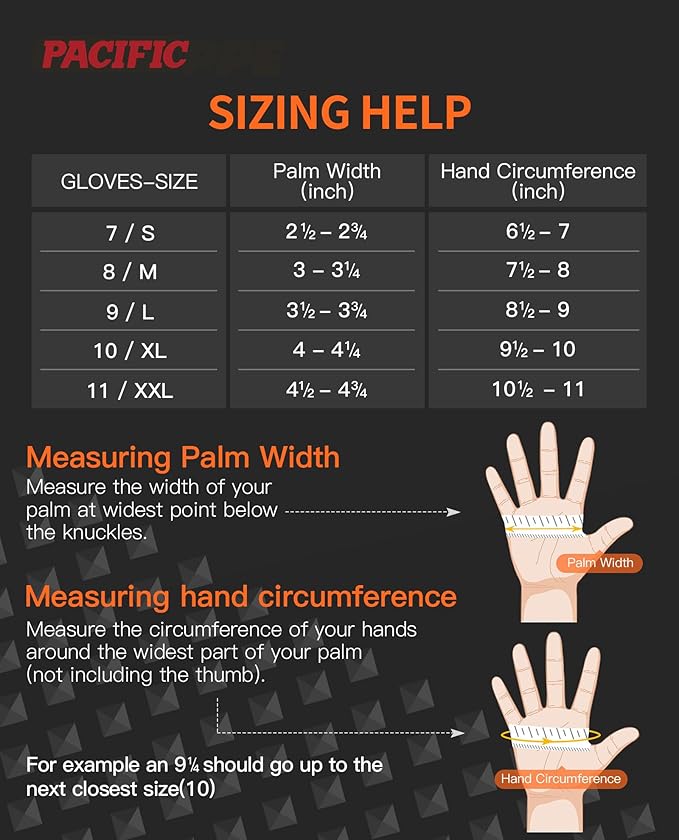 PACIFIC PPE 8 Mil Heavy-Duty Strength Nitrile Gloves, Chemical Resistant, Diamond Texture Industrial Disposable Gloves, Orange, 100PCs, X-Large