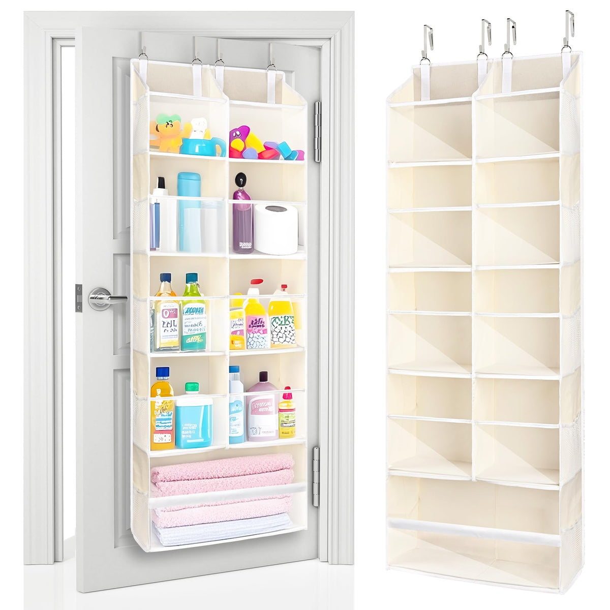 ULG Over the Door Organizer, 5-Tier Extra Large Hanging Storage - Image 1
