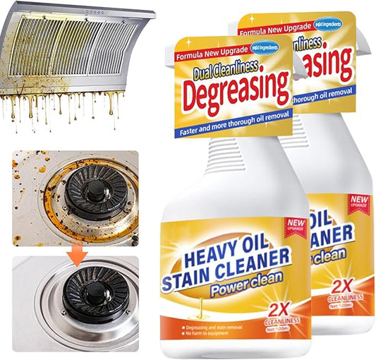 Kitchen Heavy Oil Cleaner, 2025 Upgrade All Purpose Kitchens Heavy Oil Cleaning Agent, Grease Remover, Multipurpose Kitchen Cleaner Spray for Countertops, Ovens, and Appliances (2)