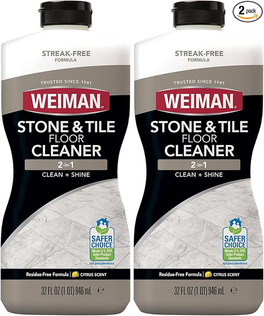 Weiman Stone Tile and Laminate Cleaner - 32 Ounce 2 Pack