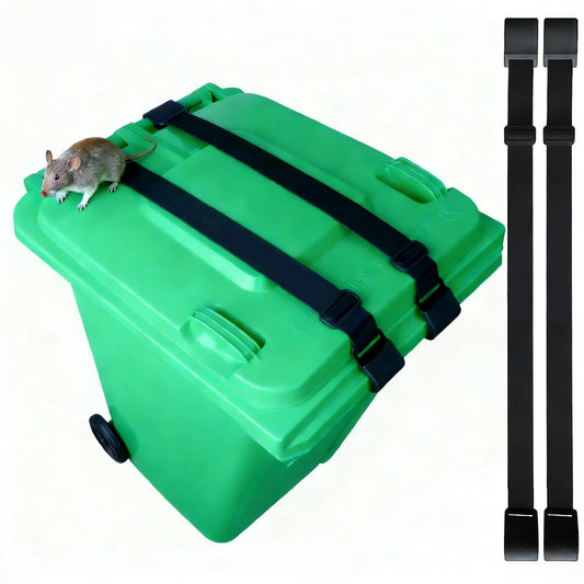 2-Pack Trash Can Locks for Animals with Double Metal Claw Wind - Image 1