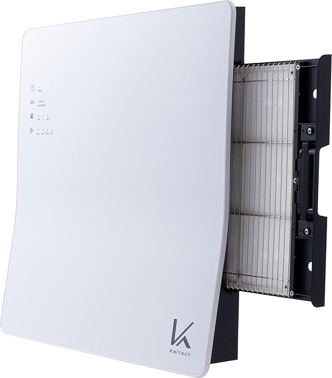 Wall Air/KL-W01U Wall Mounted Photocatalytic Air Purifier, Made in Japan, Washable Reusable Filter, Quiet, Remove Odor, Allergen, Mold, Smoke, VOC, Pollen & Pet Allergy, up to 560sqft