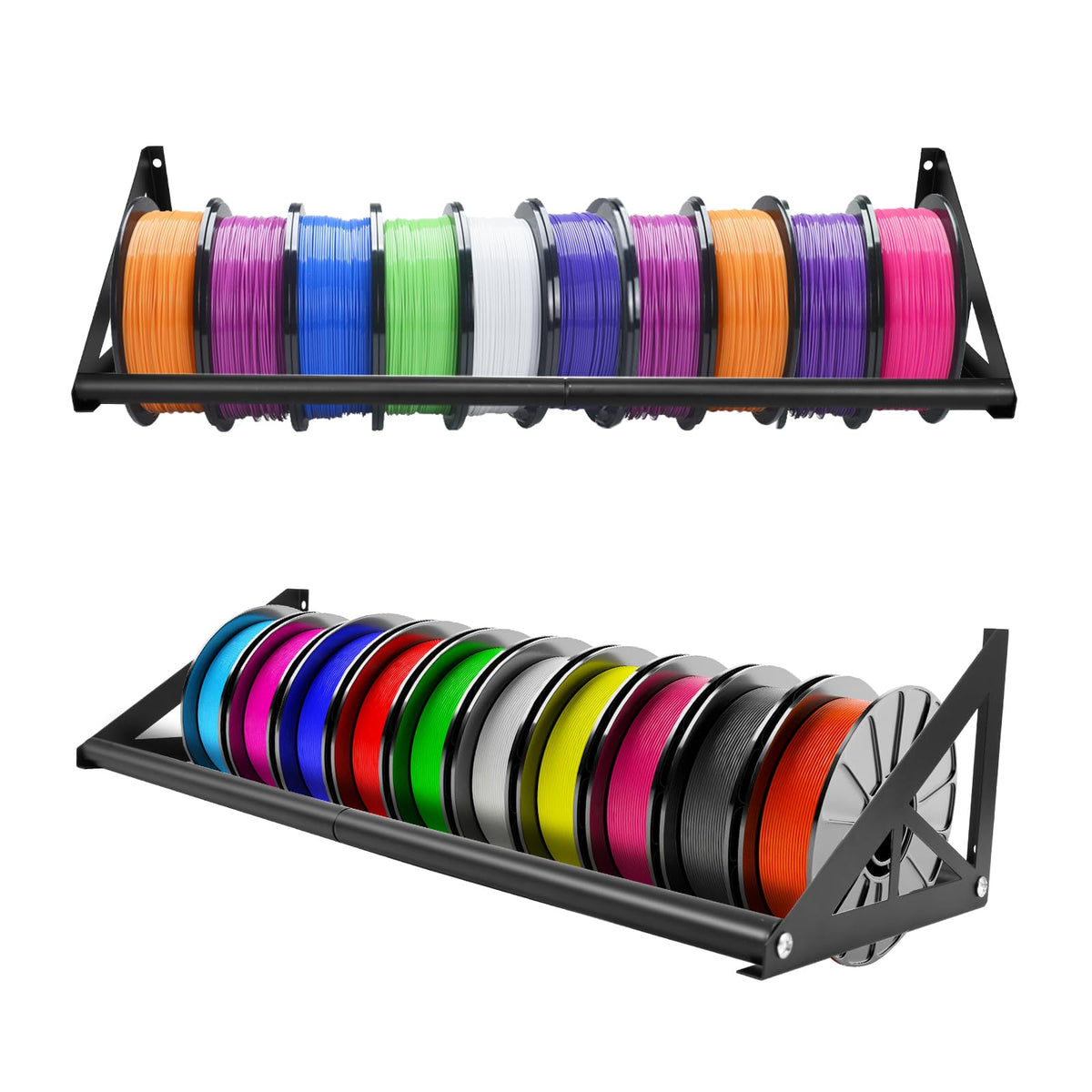 2 Tier Wall Mount Filament Storage Rack Holds 20 Rolls 1KG - Image 1