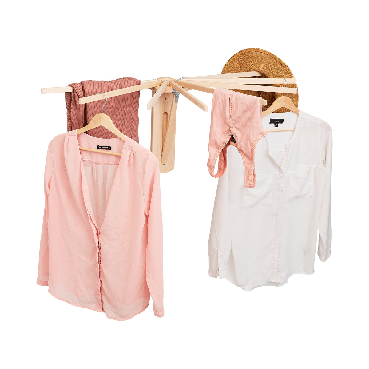 Wall Mounted Clothes Drying Rack - Heavy Duty, Collapsible - Image 1