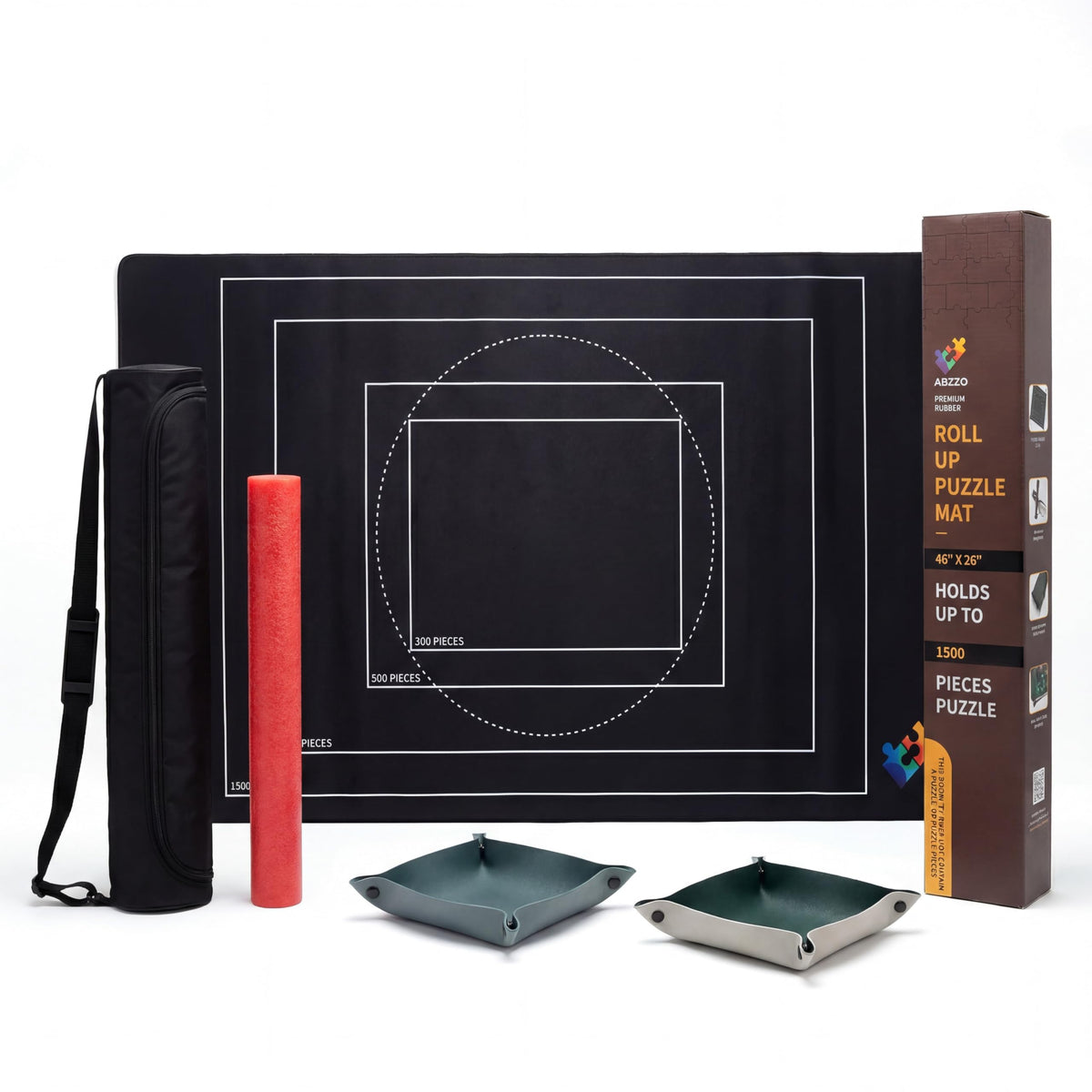 Rubber Puzzle Mat Roll Up - 46"x26" Jigsaw Puzzle Board - Image 1
