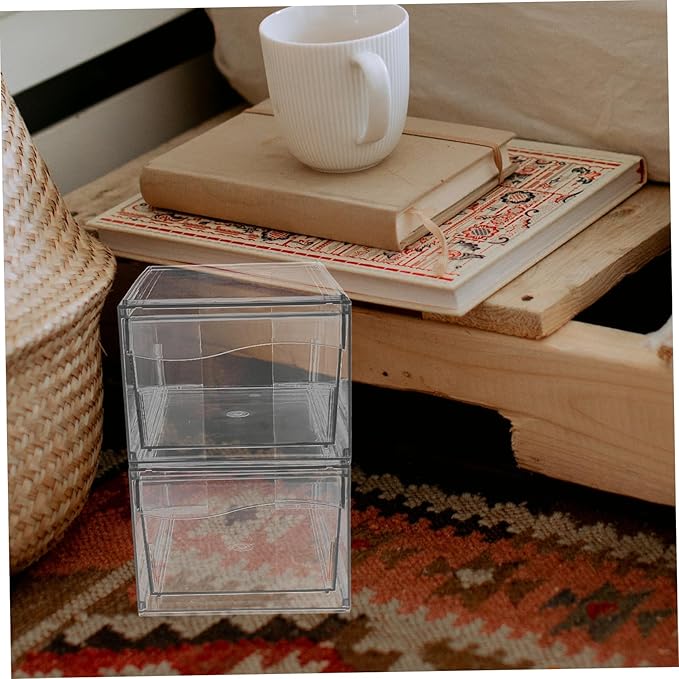 2pcs Detachable Acrylic Drawer Space-saving Makeup Organizer for Bathroom and Desktop Storage for Organizing Accessories and Essentials