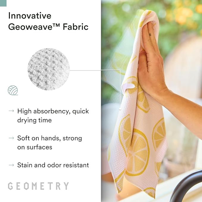 GEOMETRY Spring Kitchen Towels - Quick Dry Microfiber Cloth Spring & Summer Dish Towels for Kitchen Drying - Premium Quick Dry Towel - Sandy Boho, 18" x 30" - 2-Pack