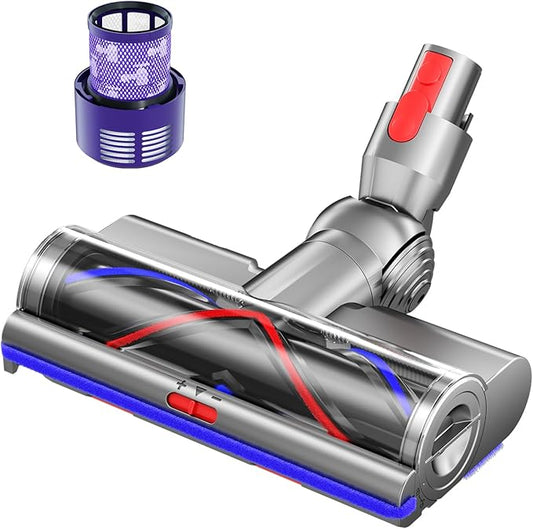Vacuum Head Replacement Compatible with Dyson V10 Cyclone Cordless Vacuum Cleaner, The Motorhead Replacement Parts Suitable For Hardwood Floor Attachment, Includes 1 motorhead and 1 Replace Filter.