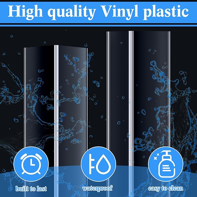 Sasylvia 10 Pcs Wall Corner Protector Guards, Vinyl 1-1/8 x 48 Inches Corner Trim Molding, Avoid Scratching Scuffs, Ease Install and Cleaning for Door Countertop Furniture Cabinet Protection, Clear