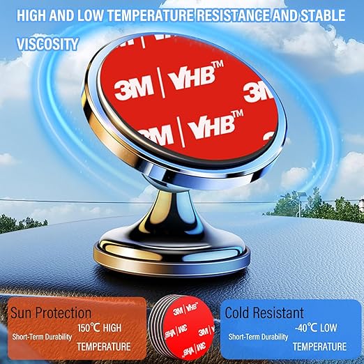 Round Double Sided Tape, Heavy Duty Mounting Tape 2in x 2in 40pcs, Double Sided Adhesive Pads, Removeable Foam Tape Strips for Automotive, Home, Office Decor