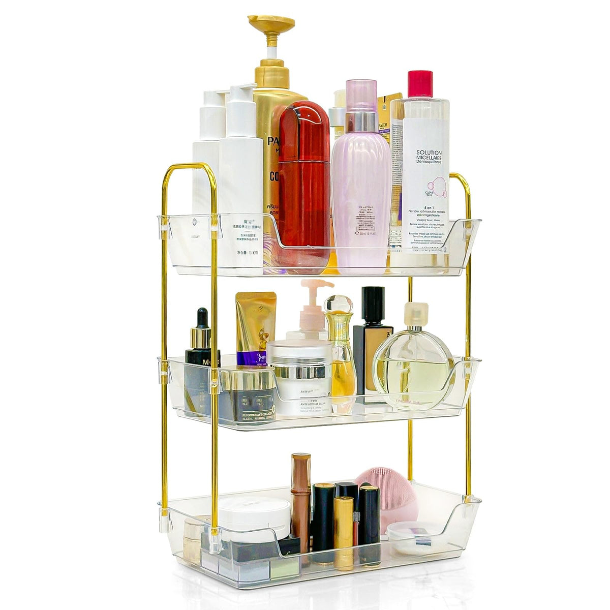 Leoenir 3-Tier Bathroom Organizer Countertop – Makeup, Perfume - Image 1