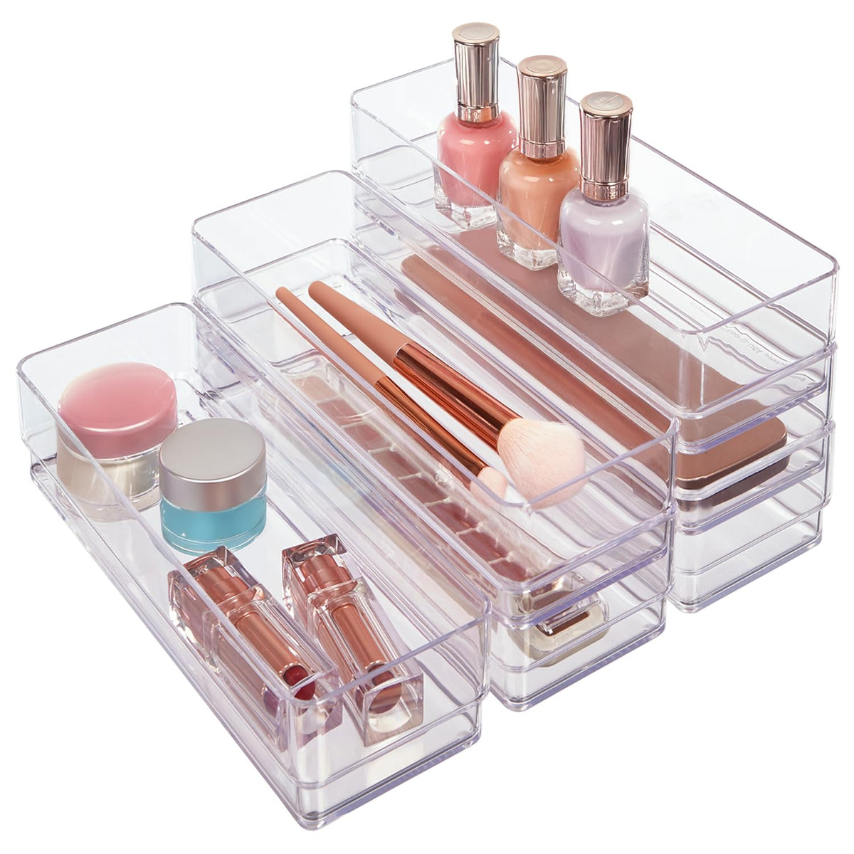 STORi SimpleSort 6-Piece Stackable Clear Drawer Orga | All Products - Image 1