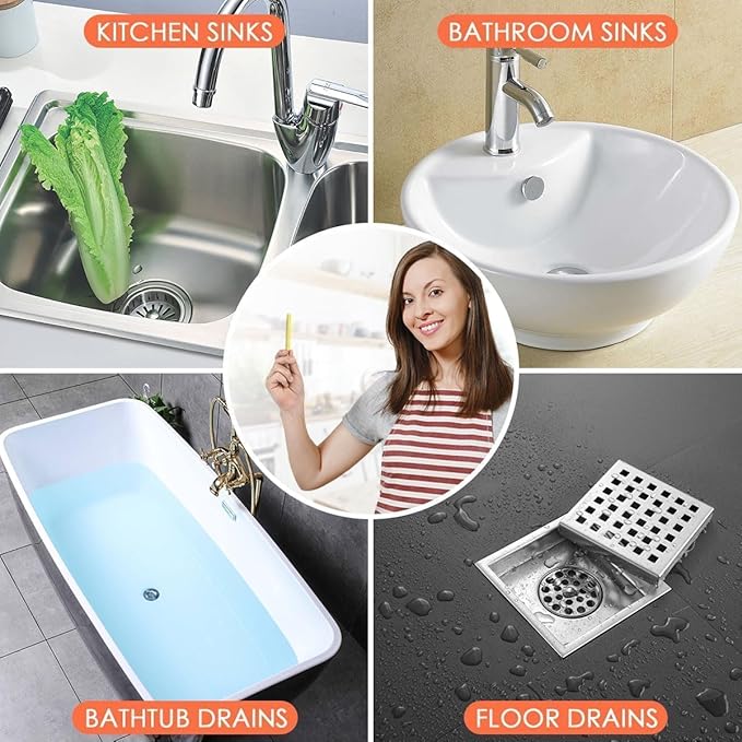 Drain Sticks for Preventing Clogs and Eliminating Smelly Odors - Effective Way to Keep Drains Running Smoothly