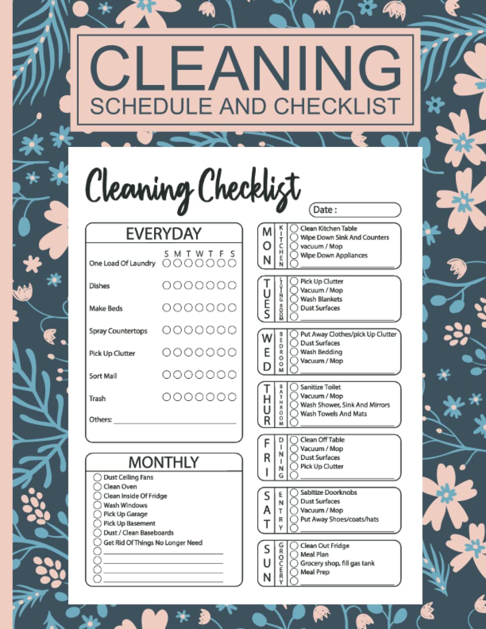 Cleaning Schedule and Checklist: Daily Weekly and Monthly house - Image 2