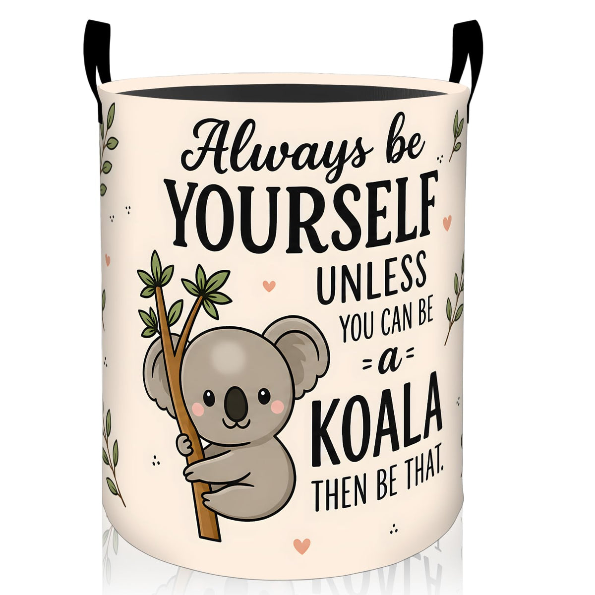 Cute Koala Laundry Basket, Foldable Oxford Cloth 19.7"x15.7" - Image 1