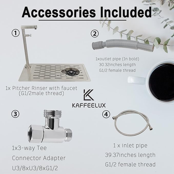Double headed glass cleaner with faucet, stainless steel glass dishwasher for kitchen sink, bottle dishwashing cup cleaner, sink accessory for home bar faucet (KF79)