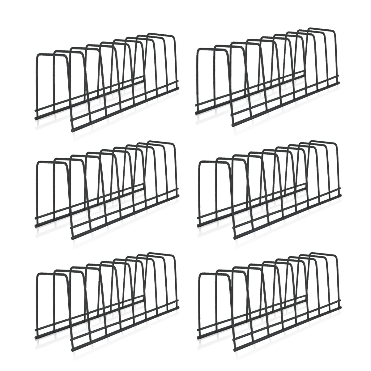 SITAKE 6 Pack Kitchen Cabinet Organizer Pot Lid Holder Stainless - Image 1