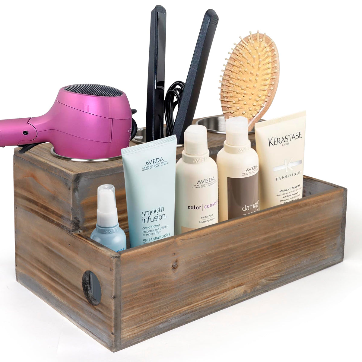 Besti Wooden Hair Dryer Holder – Hair Tools and Styling - Image 1