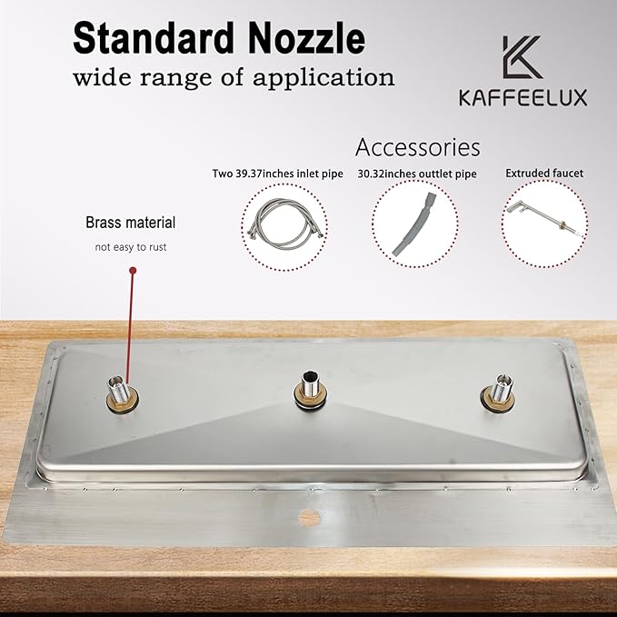 Double headed glass cleaner with faucet, stainless steel glass dishwasher for kitchen sink, bottle dishwashing cup cleaner, sink accessory for home bar faucet (KF76)