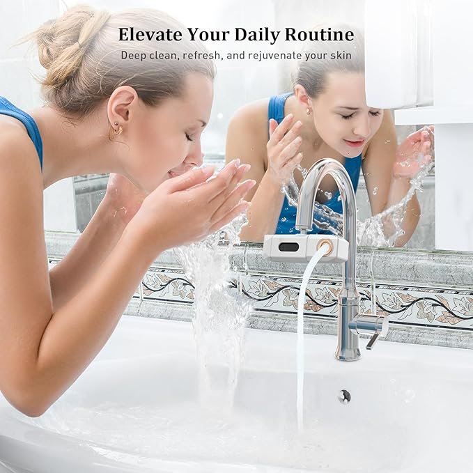Advanced Faucet Water Filter with Micro-Bubble Technology – Deep Cleansing and Skincare Protection – Ideal for Bathing and Facial Skin Care, Easy Installation