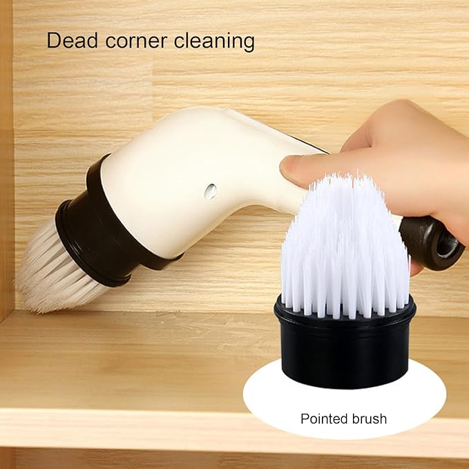 Electric Spin Scrubber, Cordless Cleaning Brush with 9 Replaceable Brush Heads and Extension Handle, Bathroom Scrubber for Bathtub, Tile, Floor,Kitchen, Car, Depisutarg4vgqcxnh