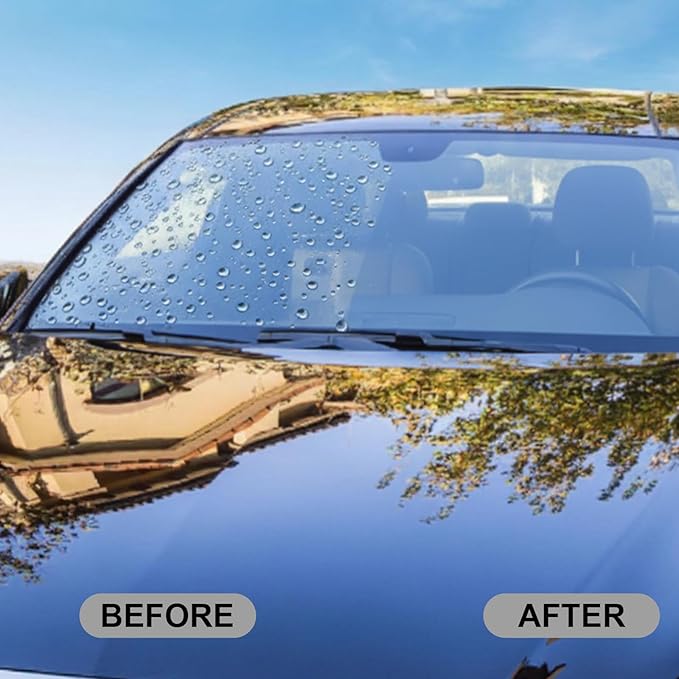 Umex Ogas Glass Cleaner - Streak-Free Windshield Cleaner& glass emulsion, Removes Tough Grease, Grime, Oil Film, and Water Spots for Car, Home, and Office (1 Pack, 3.38oz each)