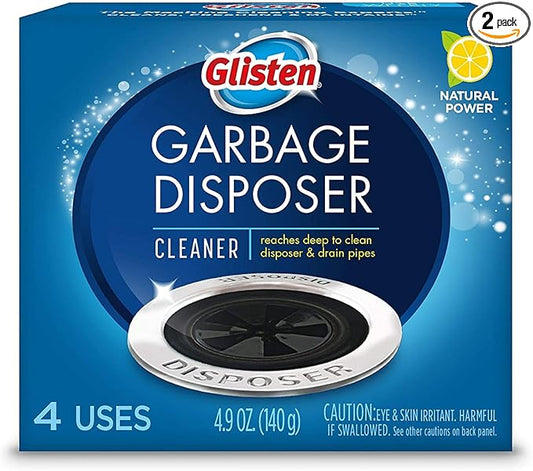 Glisten Disposer Care Foaming Cleaner, Lemon Scent, 4 Use (Pack of 2)